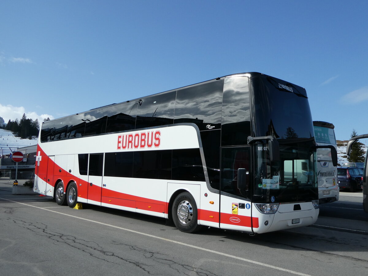 (246'486) - Welti-Furrer, Bassersdorf - Nr. SE02/ZH 930'332 - Van Hool (ex Eurobus swiss-express, Bassersdorf Nr. SE02) am 24. Februar 2023 in Flumserberg, Tannenboden