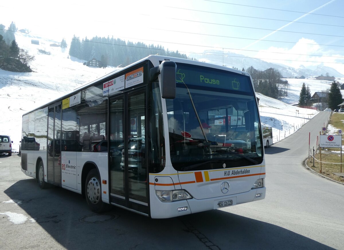 (246'839) - Abderhalden, Wildhaus - SG 126'225 - Mercedes (ex LBA Vaduz/FL Nr. 3) am 4. Mrz 2023 in Wildhaus, Talstation 