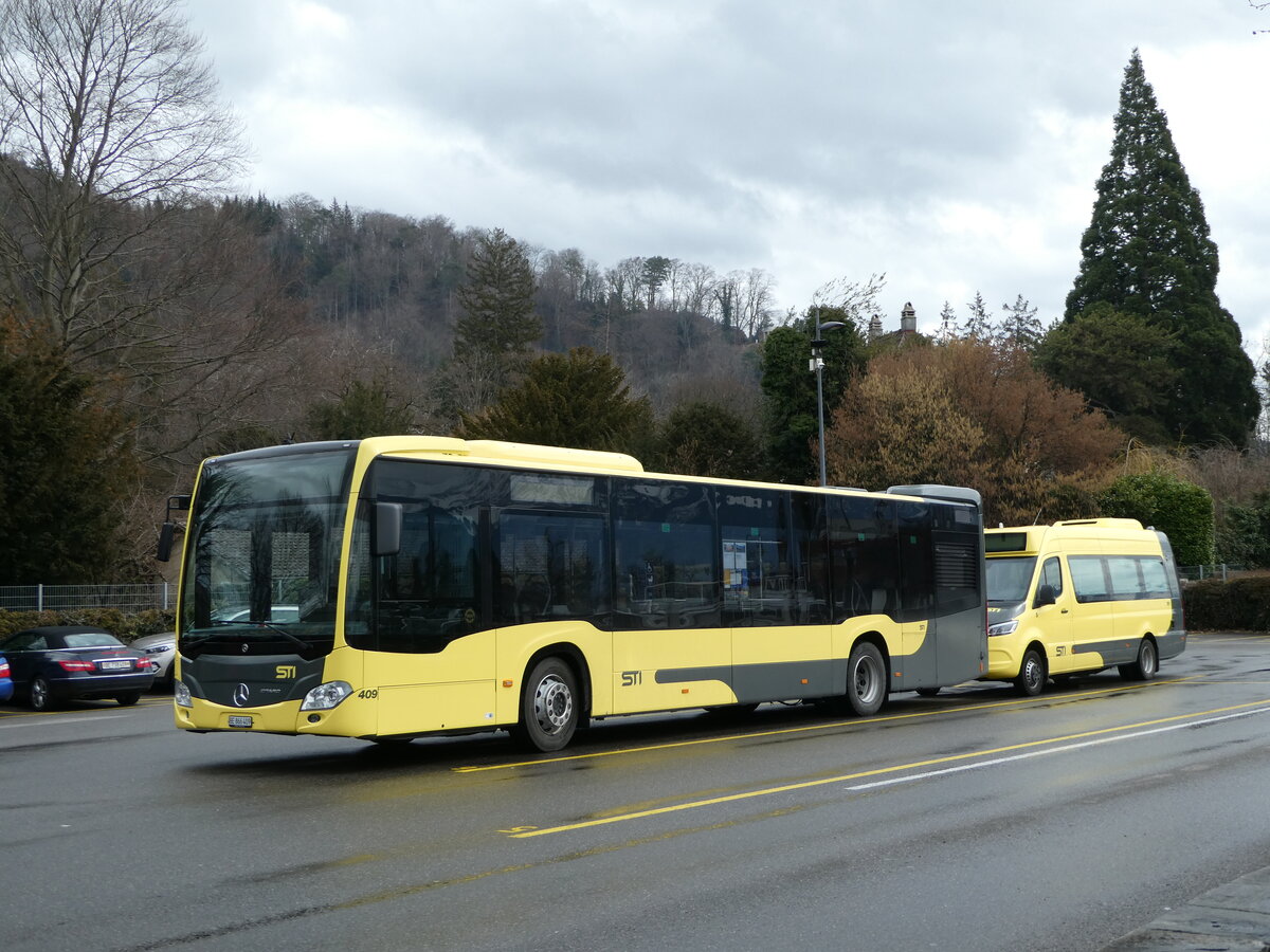 (246'957) - STI Thun - Nr. 409/BE 866'409 - Mercedes am 8. März 2023 bei der Schiffländte Thun