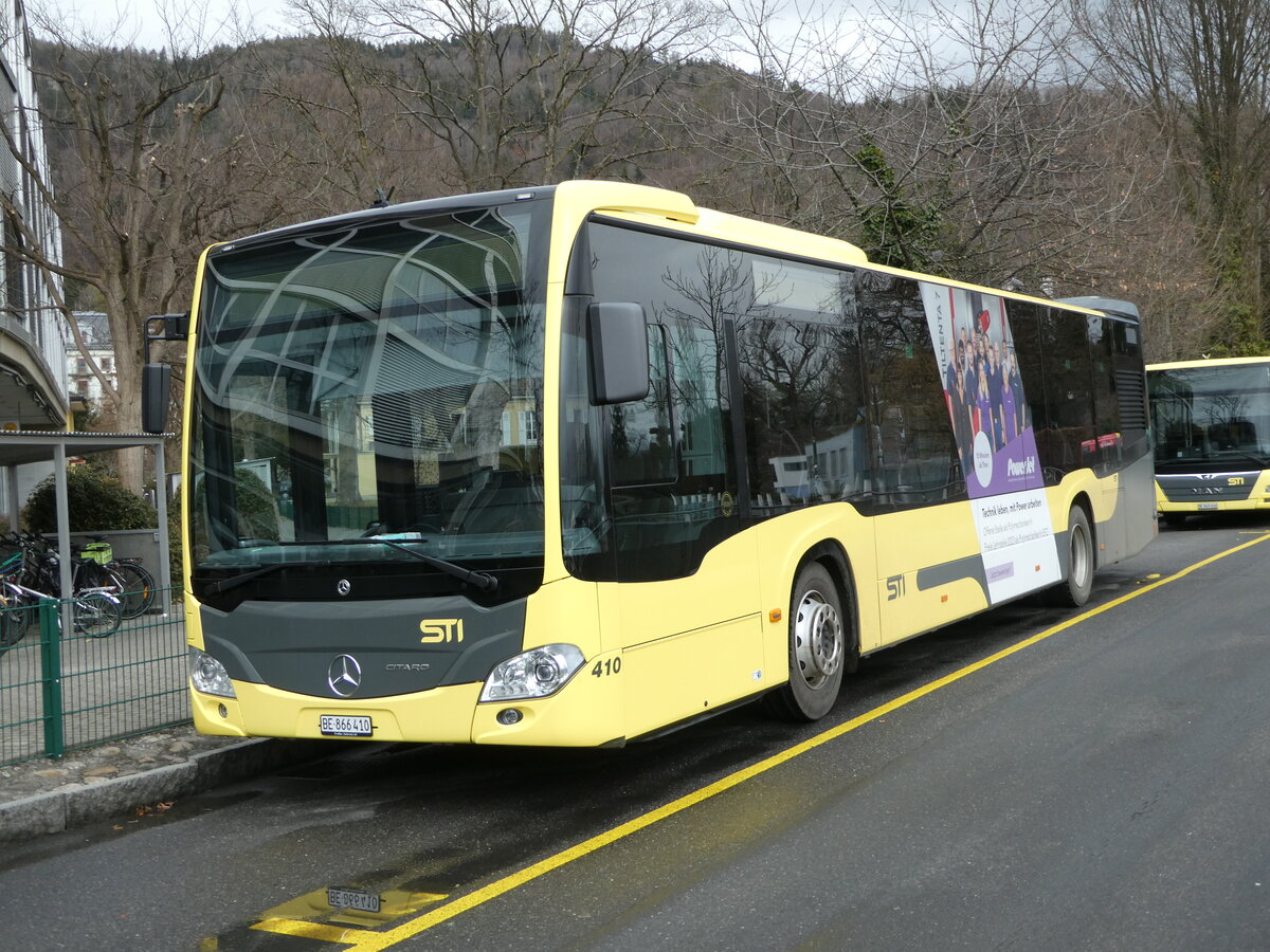 (246'959) - STI Thun - Nr. 410/BE 866'410 - Mercedes am 8. März 2023 bei der Schiffländte Thun