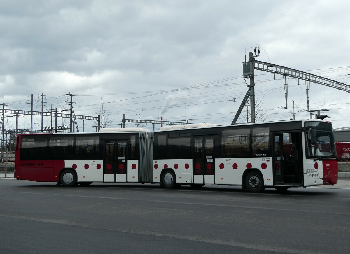 (247'014) - Aus Liechtenstein: Matt, Mauren - FL 37'687 - Volvo (ex TPF Fribourg Nr. 105) am 9. Mrz 2023 beim Bahnhof Buchs