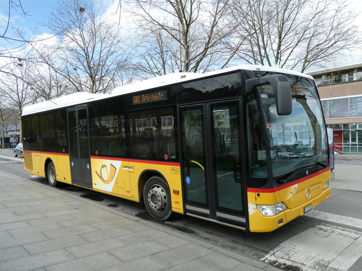 (247'642) - AVJ Les Bioux - VD 570'817/PID 4802 - Mercedes (ex CarPostal Ouest; ex SAPJV, L'Isle Nr. 61) am 25. Mrz 2023 beim Bahnhof Yverdon