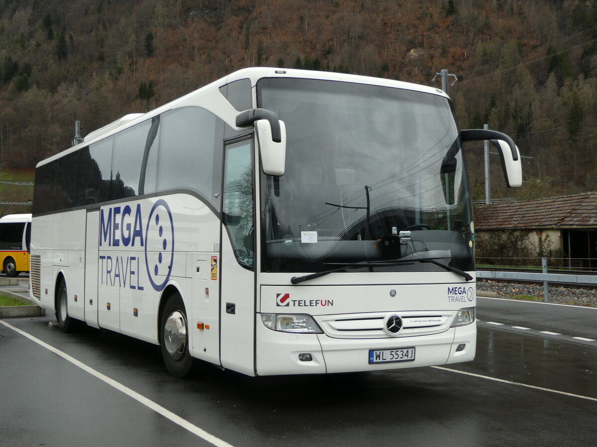 (247'741) - Aus Polen: Telefun, Warszawa - WL 5534J - Mercedes am 26. Mrz 2023 beim Bahnhof Interlaken Ost