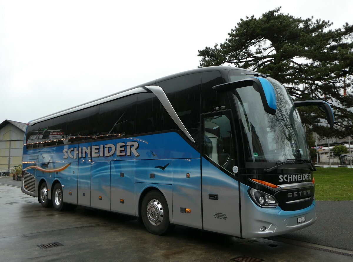 (247'744) - Schneider, Langendorf - SO 21'723 - Setra am 26. Mrz 2023 in Interlaken, Schifflndte Ost