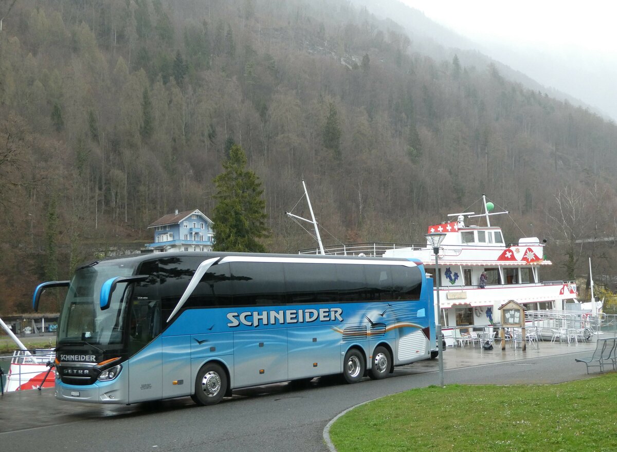 (247'746) - Schneider, Langendorf - SO 21'723 - Setra am 26. Mrz 2023 in Interlaken, Schifflndte Ost