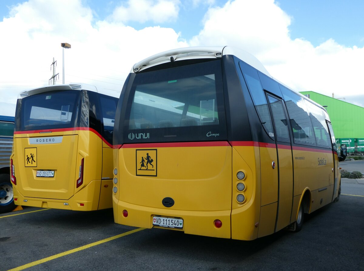 (248'191) - CarPostal Ouest - VD 111'540/PID 10'384 - Iveco/UNVI am 8. April 2023 in Kerzers, Interbus