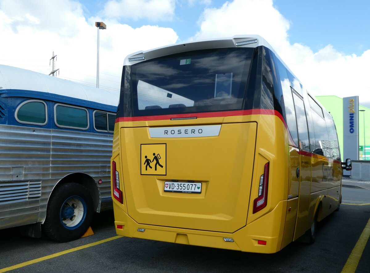 (248'192) - CarPostal Ouest - VD 355'077/PID 11'634 - Iveco/Rosero am 8. April 2023 in Kerzers, Interbus