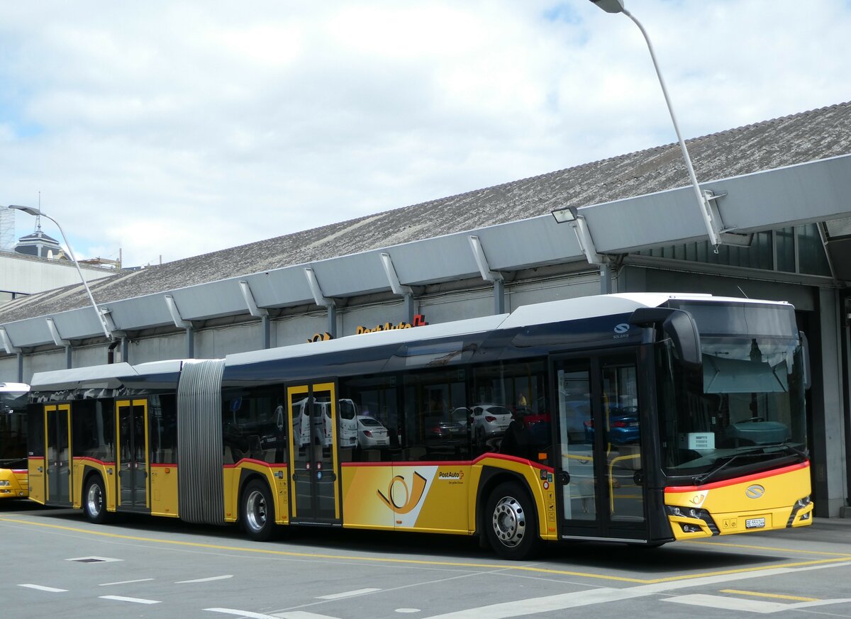 (248'214) - PostAuto Bern - Nr. 11'244/BE 553'244/PID 11'244 - Solaris am 8. April 2023 in Bern, Postautostation