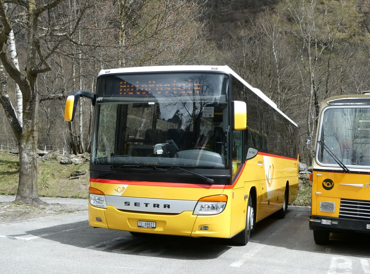 (248'709) - Chiesa, Riazzino - TI 69'611/PID 4491 - Setra am 16. April 2023 in Sonogno