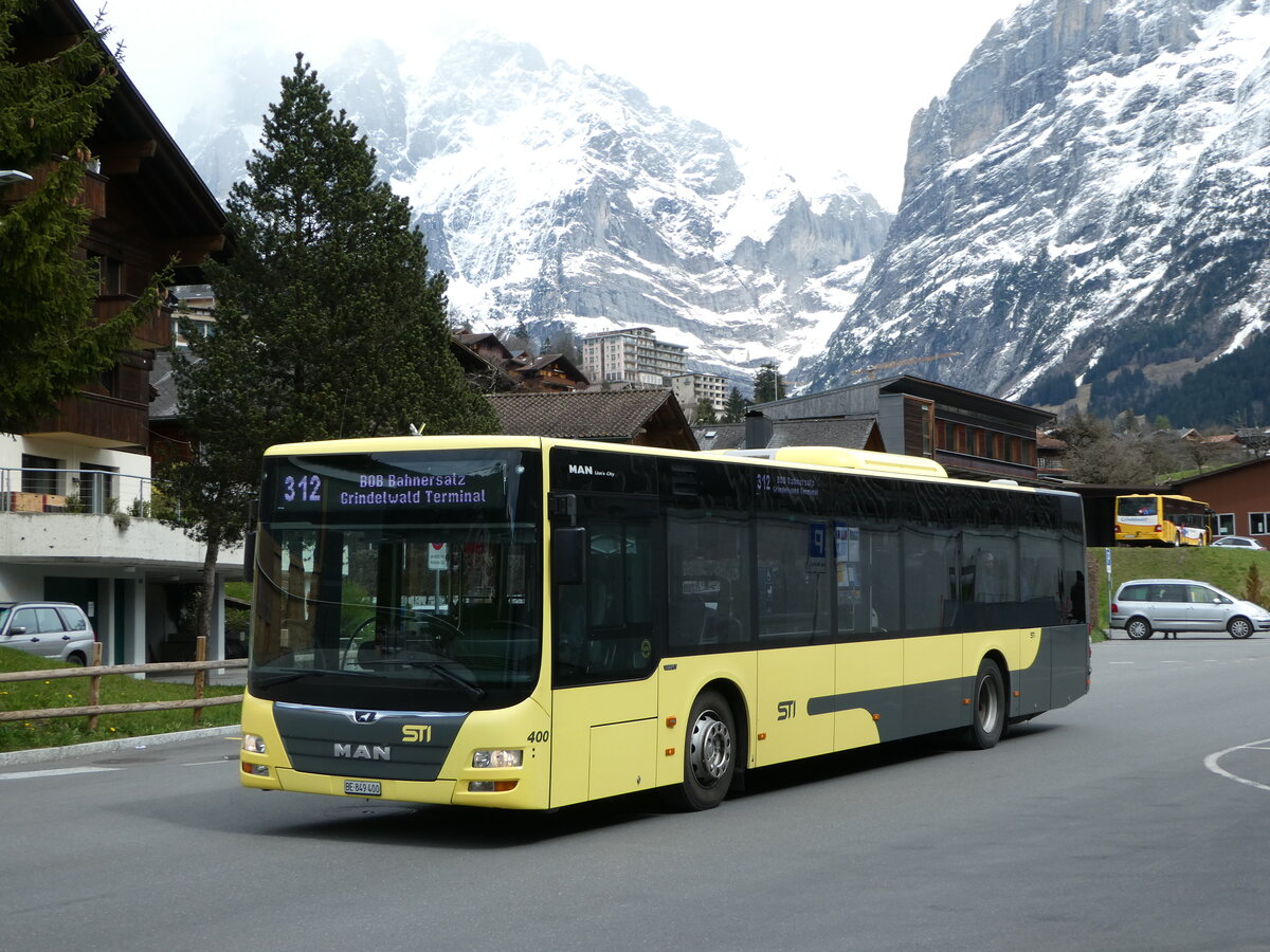 (248'808) - STI Thun - Nr. 400/BE 849'400 - MAN am 18. April 2023 in Grindelwald, Terminal