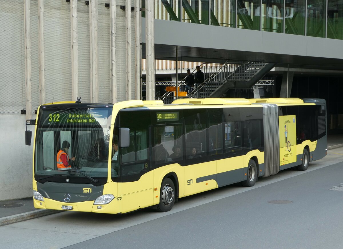 (248'894) - STI Thun - Nr. 170/BE 752'170 - Mercedes am 19. April 2023 in Grindelwald, Terminal