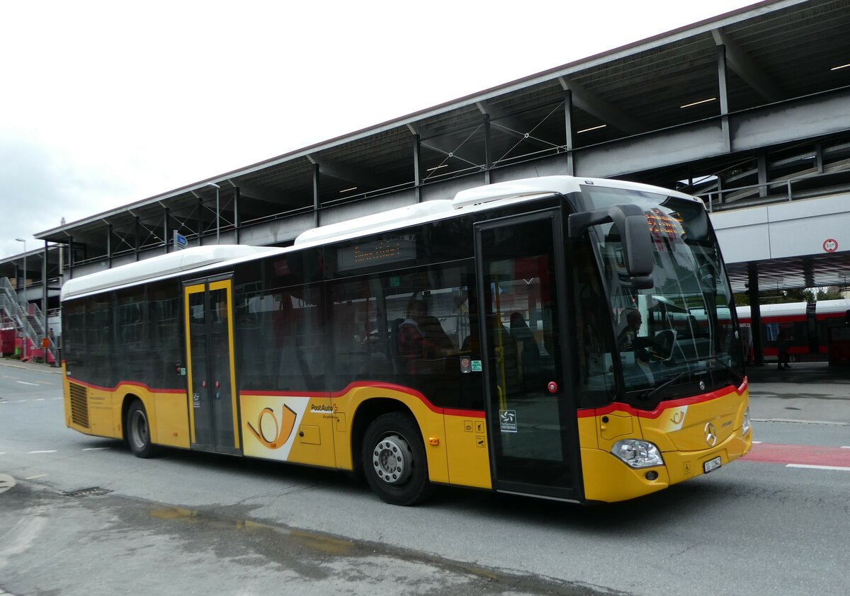 (249'140) - Postautobetriebe Unteres Toggenburg, Ganterschwil - SG 12'842/PID 11'660 - Mercedes am 25. April 2023 beim Bahnhof Herisau