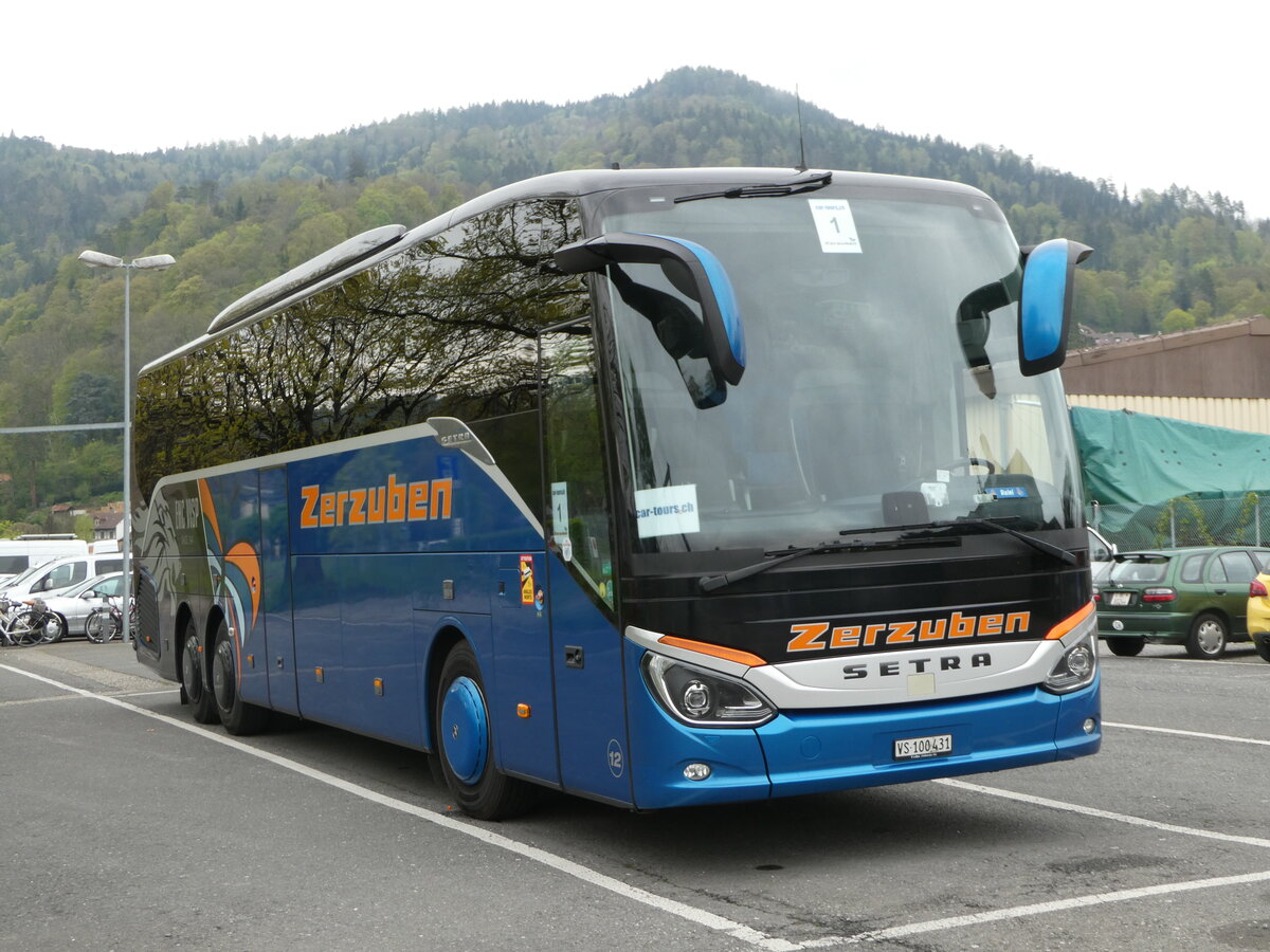 (249'296) - Zerzuben, Visp-Eyholz - Nr. 12/VS 100'431 - Setra am 30. April 2023 in Thun, Seestrasse