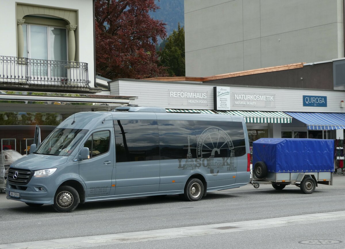 (249'448) - Aus Polen: Lasocki, Walcz - ZWA 2R86 - Mercedes am 2. Mai 2023 beim Bahnhof Interlaken West