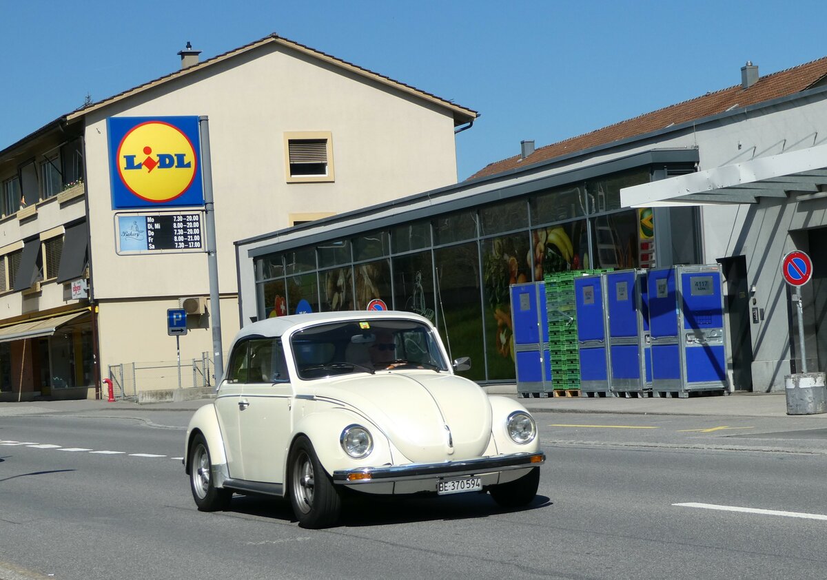 (249'474) - VW-K�fer - BE 370'594 - am 3. Mai 2023 in Spiez, L�tschbergplatz