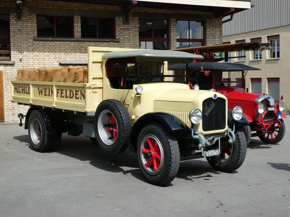 (249'764) - M�hle, Weinfelden - TG 2627 U - Saurer am 6. Mai 2023 in Attikon, Wegm�ller