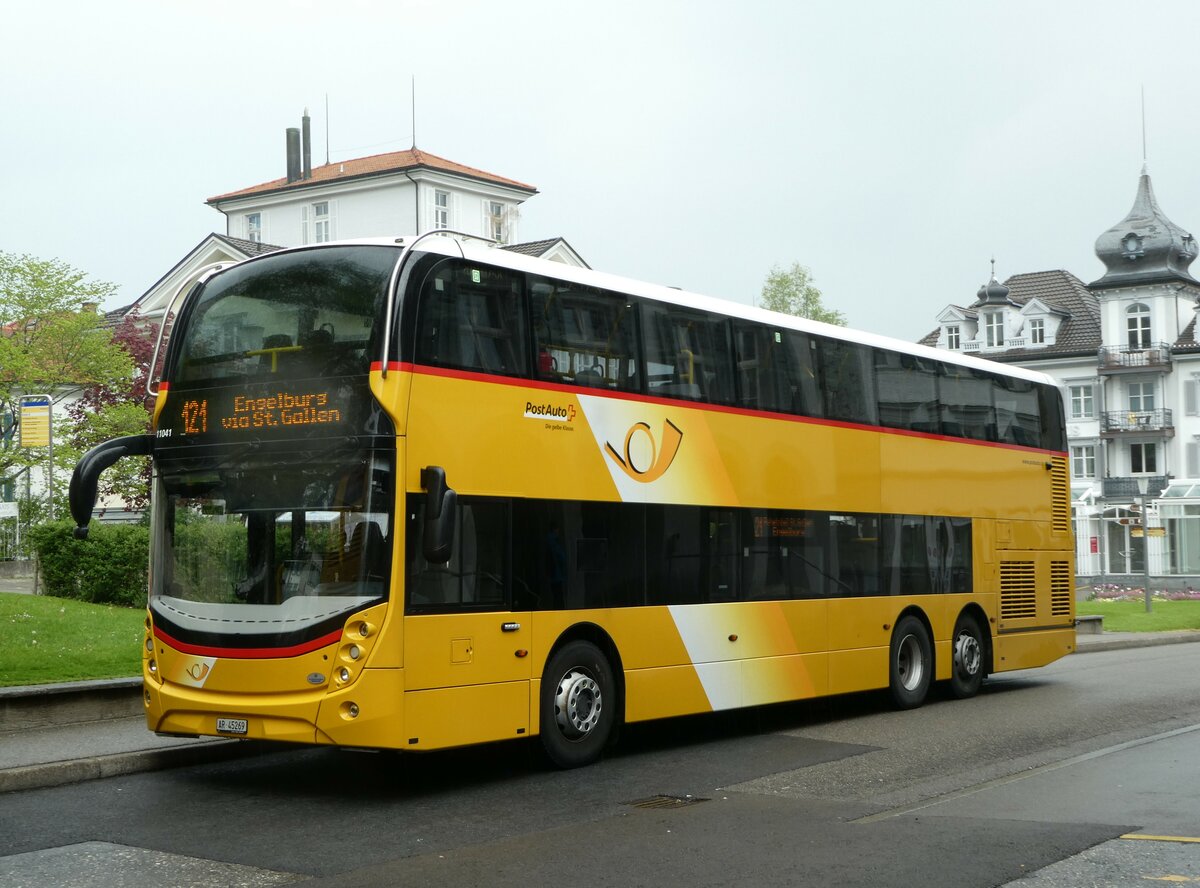 (250'093) - Post Auto Ostschweiz - AR 45'269/PID 11'041 - Alexander Dennis am 16. Mai 2023 in Heiden, Post