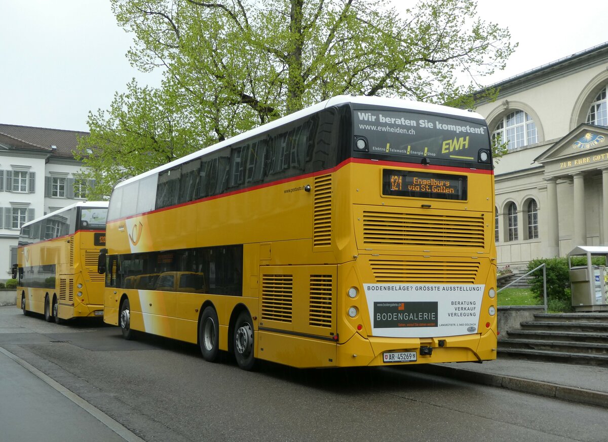 (250'095) - PostAuto Ostschweiz - AR 45'269/PID 11'041 - Alexander Dennis am 16. Mai 2023 in Heiden, Post