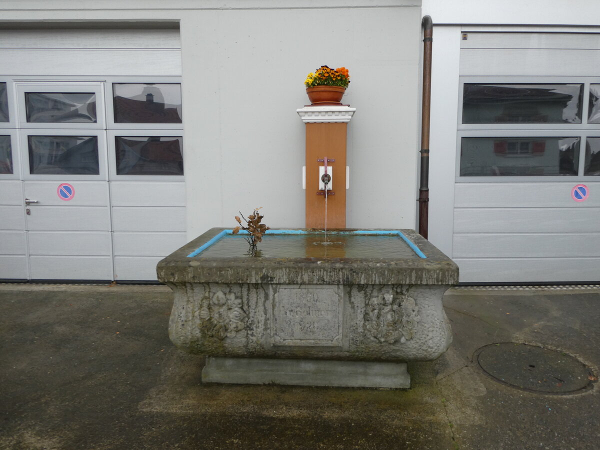 (250'109) - Brunnen - 1860 W. Rohner 1920 - am 16. Mai 2023 in Walzenhausen