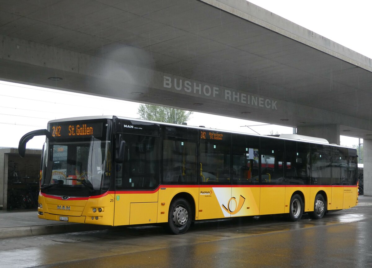 (250'116) - Schwizer, Goldach - Nr. 25/SG 11'043/PID 11'251 - MAN am 16. Mai 2023 beim Bahnhof Rheineck