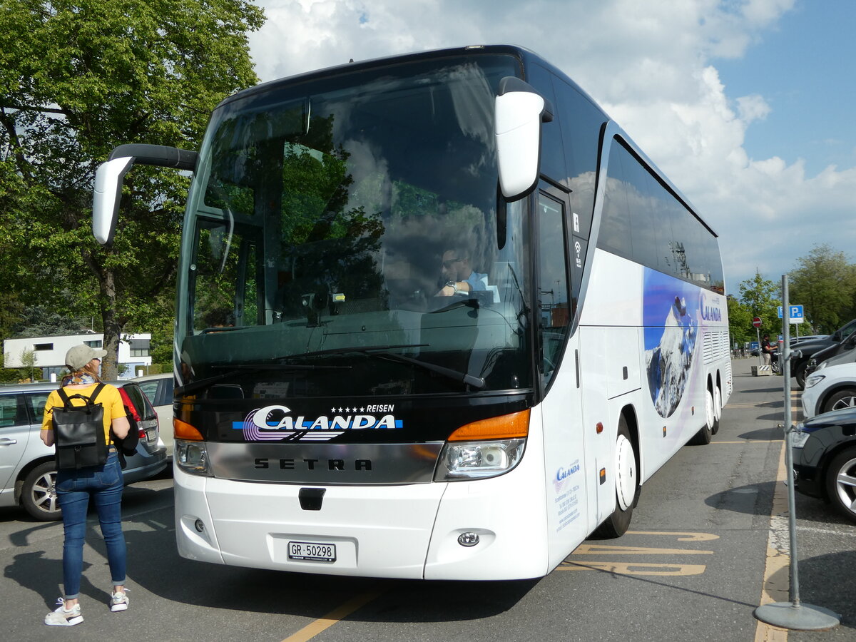 (250'466) - Calanda, Chur - GR 50'298 - Setra am 26. Mai 2023 in Thun, CarTerminal