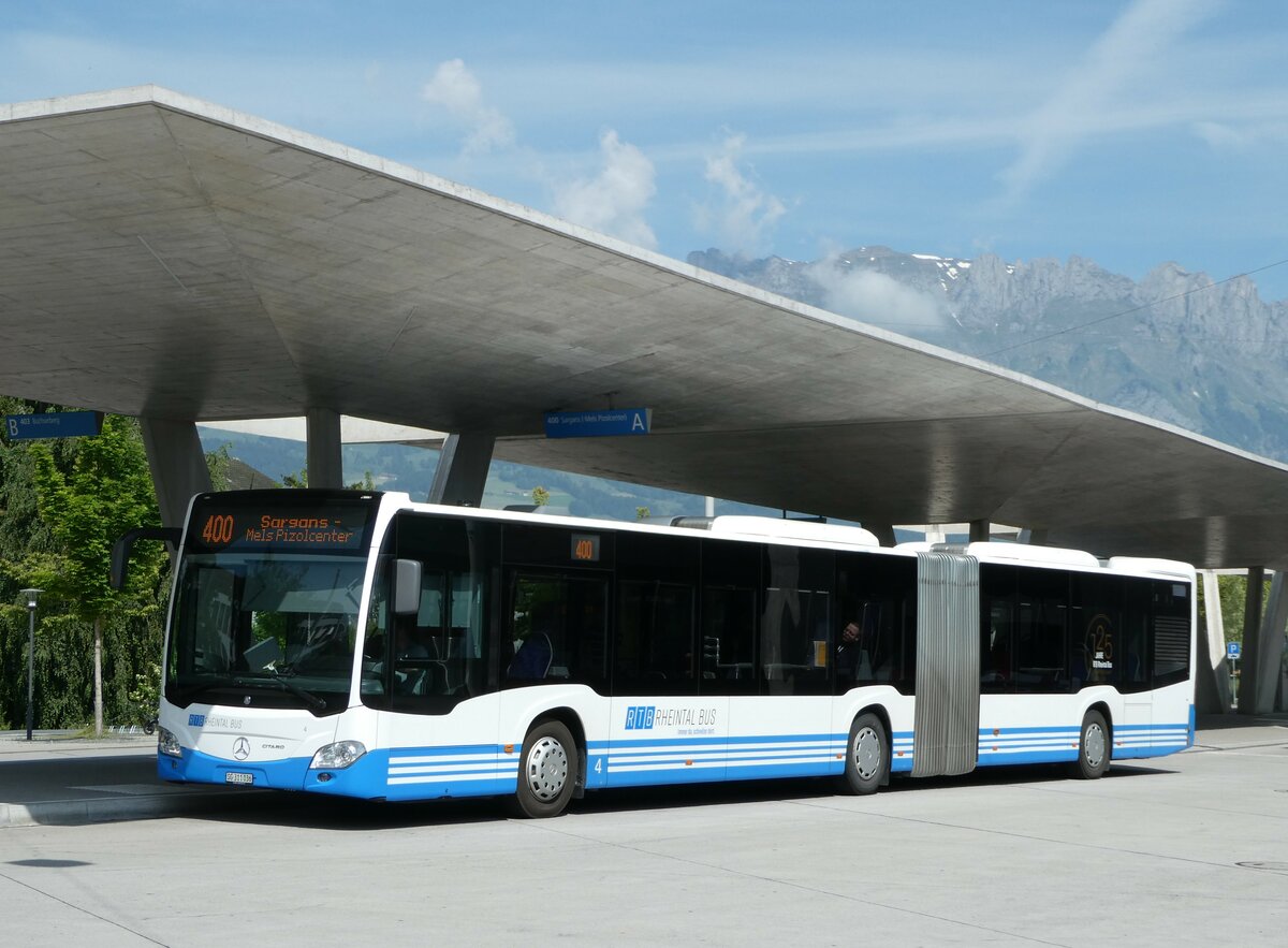 (250'761) - RTB Altsttten - Nr. 4/SG 311'036 - Mercedes am 30. Mai 2023 beim Bahnhof Buchs