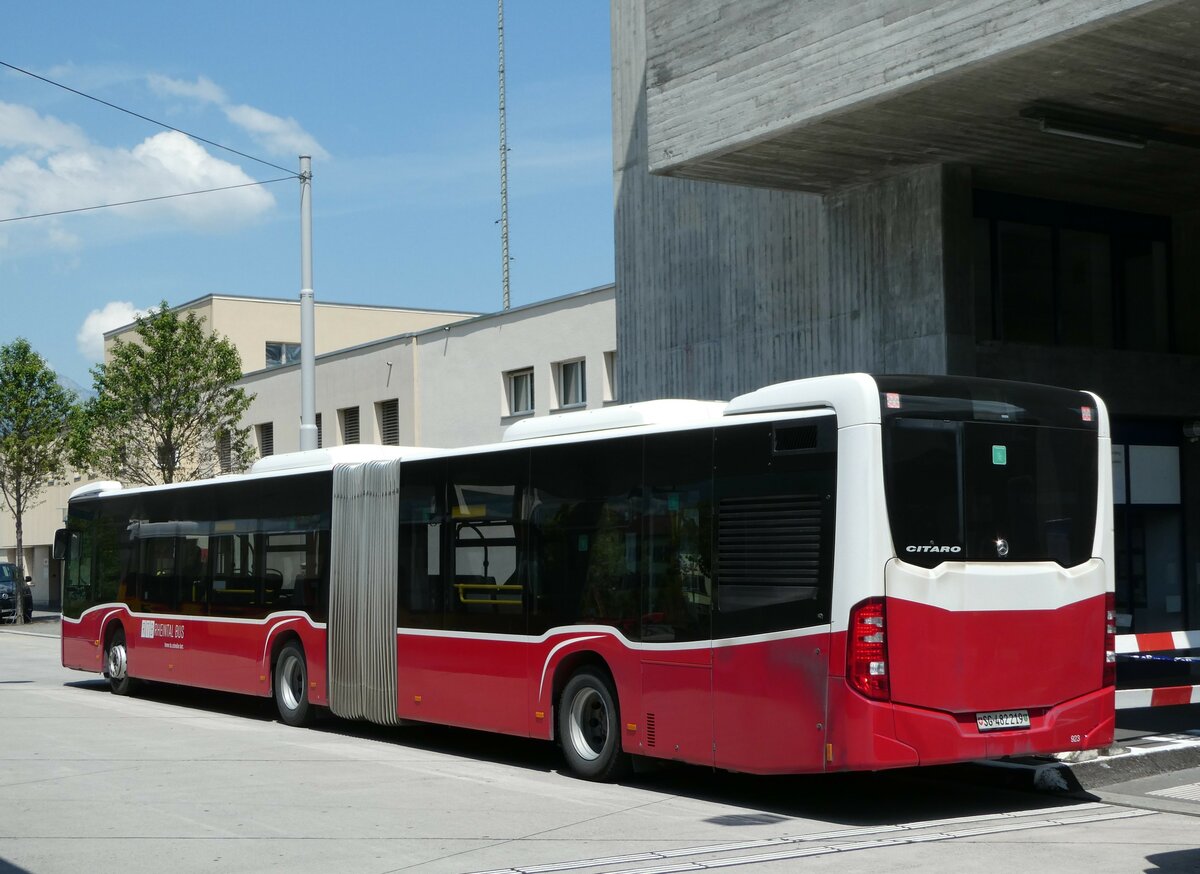 (250'816) - RTB Altsttten - Nr. 923/SG 482'219 - Mercedes (ex Wiener Linien, A-Wien - Nr. 8731) am 30. Mai 2023 beim Bahnhof Buchs