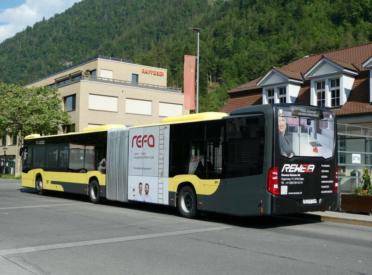 (250'839) - STI Thun - Nr. 706/BE 818'706 - Mercedes am 1. Juni 2023 beim Bahnhof Interlaken Ost