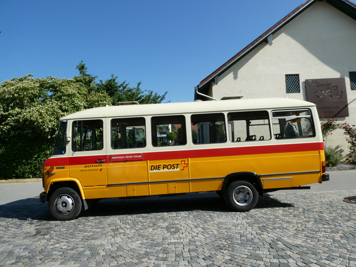 (250'929) - Hahn, Mnchen - Nr. 6/M-MB 309H - Mercedes (ex Mller, CH-Ennetmoos Nr. 6; ex Portenier, CH-Adelboden Nr. 6/PID 492; ex Geiger, CH-Adelboden Nr. 6) am 4. Juni 2023 in Rottersdorf, Vilstaler Hof