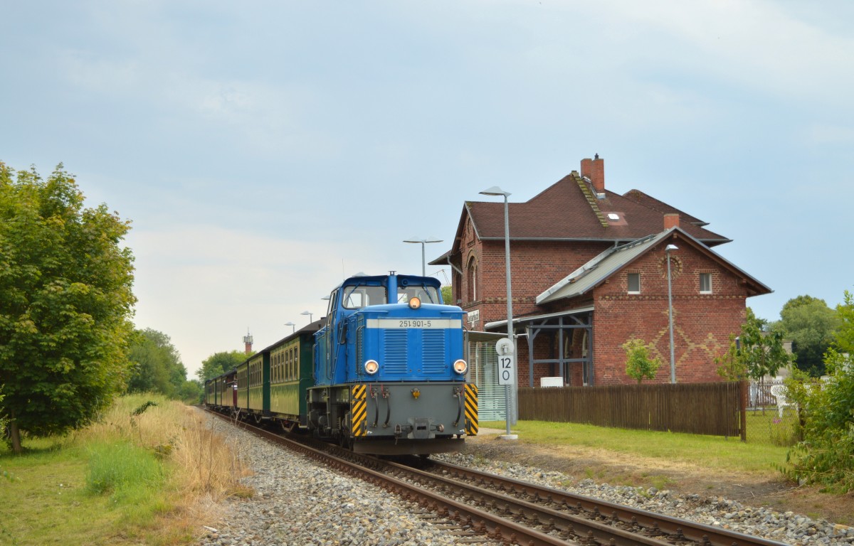 251 901-5 durchfuhr am 08.08.2015 den Hp.Lauterbach mit P 107