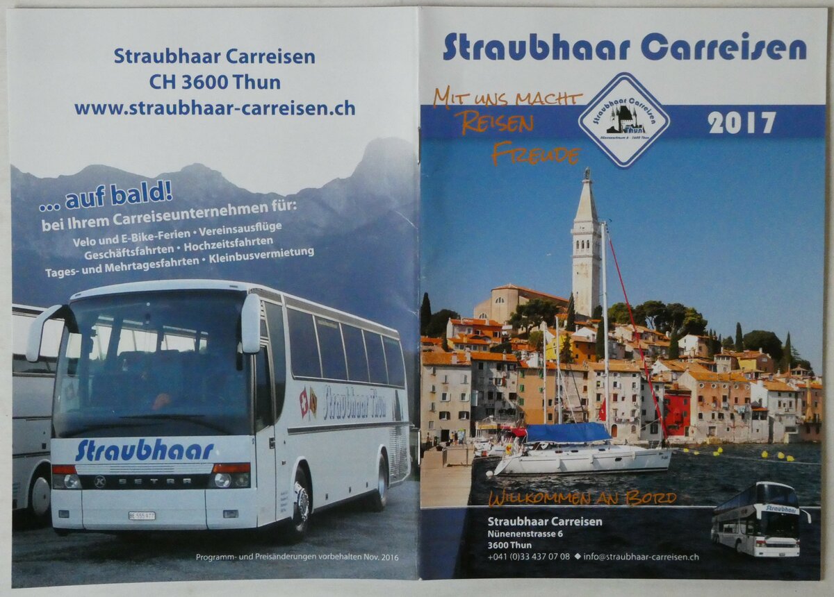 (251'349) - Straubhaar-Mit uns macht Reisen Freude 2017 am 11. Juni 2023 in Thun