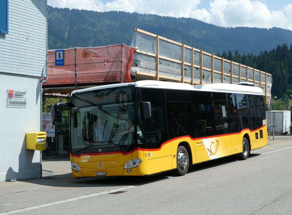 (251'389) - ASK Schangnau - Nr. 3/BE 26'796/PID 11'934 - Mercedes am 11. Juni 2023 beim Bahnhof Escholzmatt