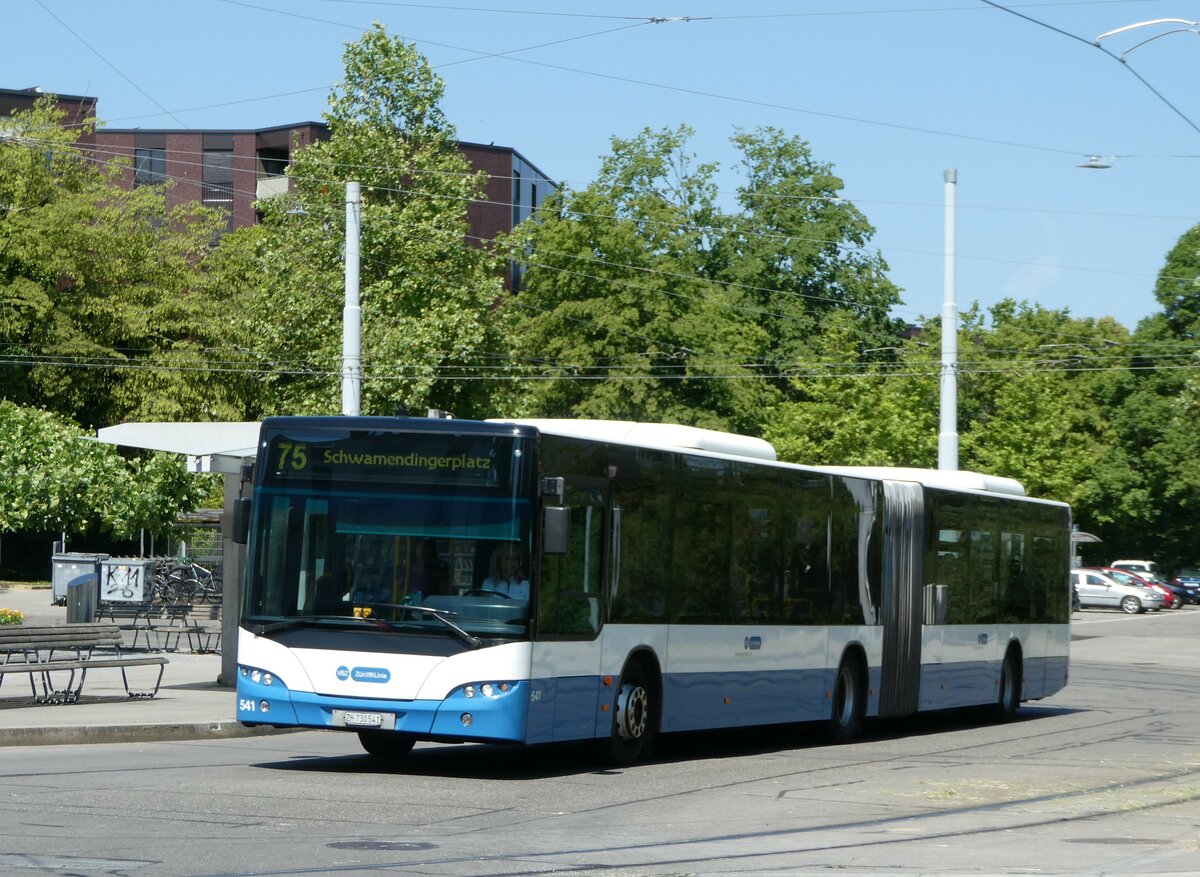 (251'430) - VBZ Zrich - Nr. 541/ZH 730'541 - Neoplan am 13. Juni 2023 in Zrich, Seebach