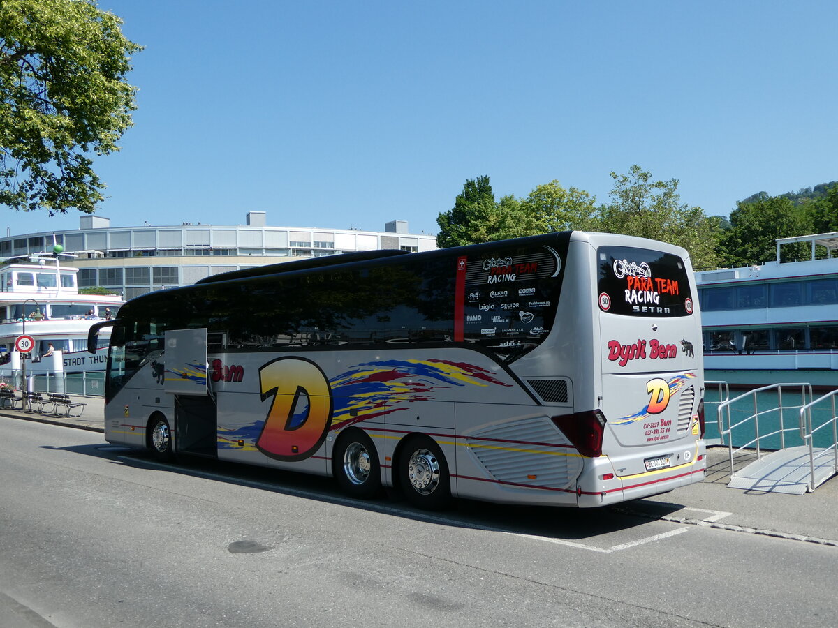 (251'494) - Dysli, Bern - Nr. 22/BE 107'820 - Setra (ex Marti, Kallnach) am 14. Juni 2023 bei der Schifflndte Thun