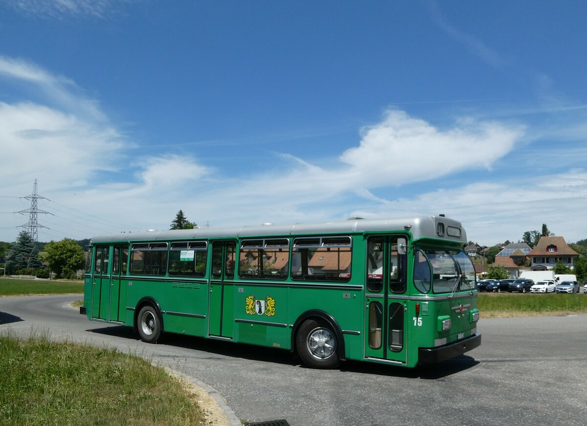 (251'728) - BVB Basel (RWB) - Nr. 75/BE 399'675 - FBW/FHS am 18. Juni 2023 in Wynigen, Landi