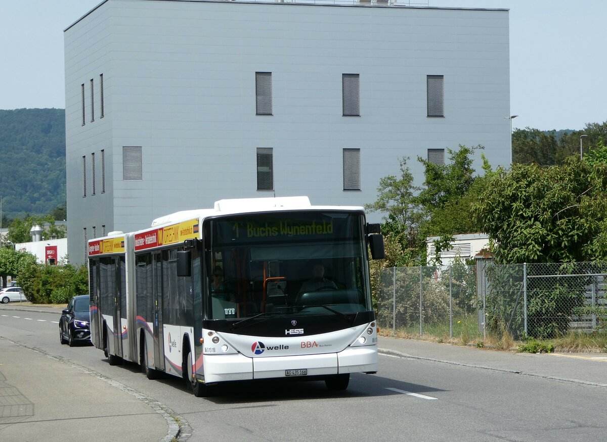 (251'826) - BBA Aarau - Nr. 166/AG 435'166 - Scania/Hess am 20. Juni 2023 in Buchs, Wynenfeld