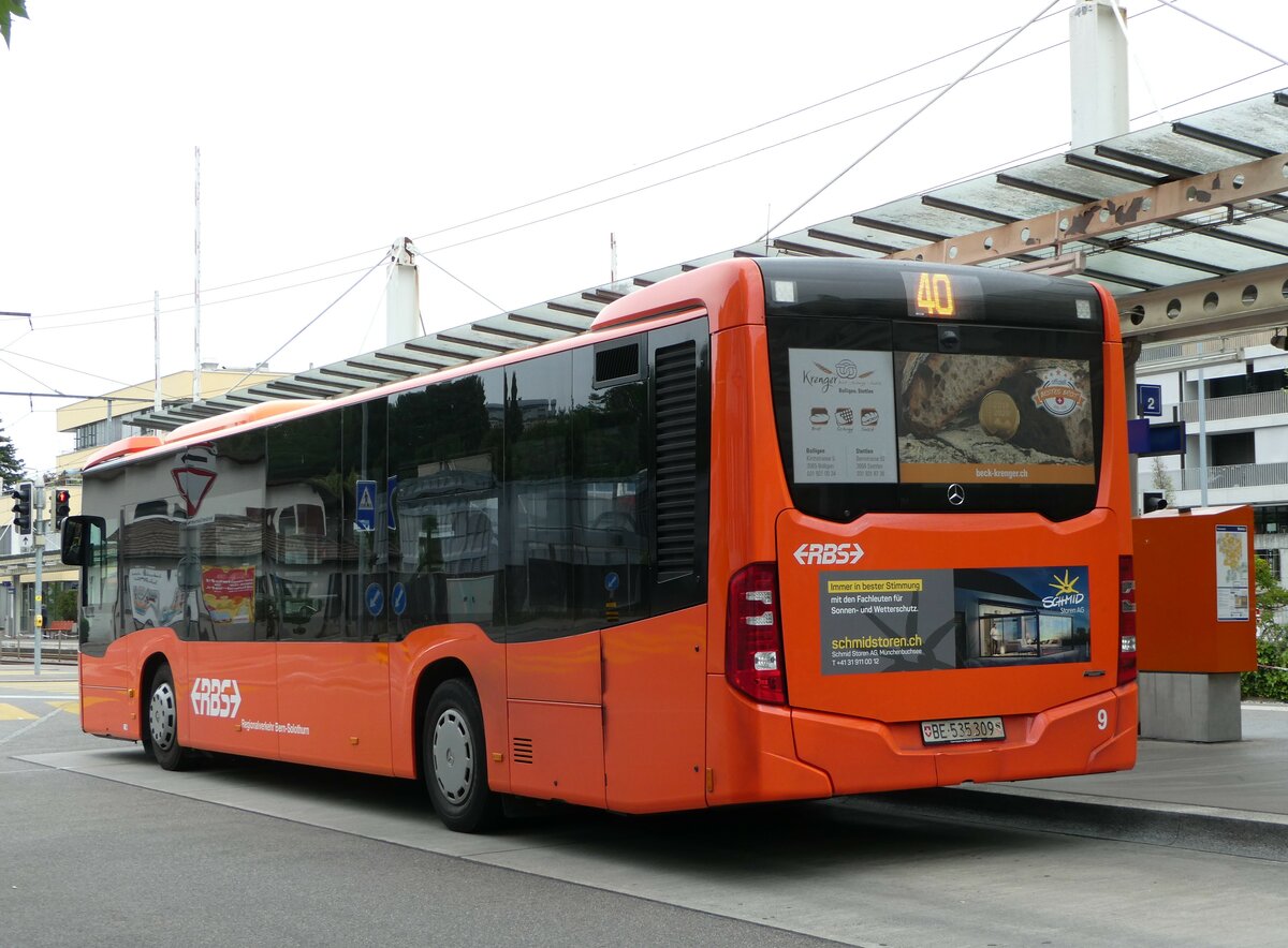 (251'854) - RBS Worblaufen - Nr. 9/BE 535'309 - Mercedes am 22. Juni 2023 in Ittigen, Papiermhle