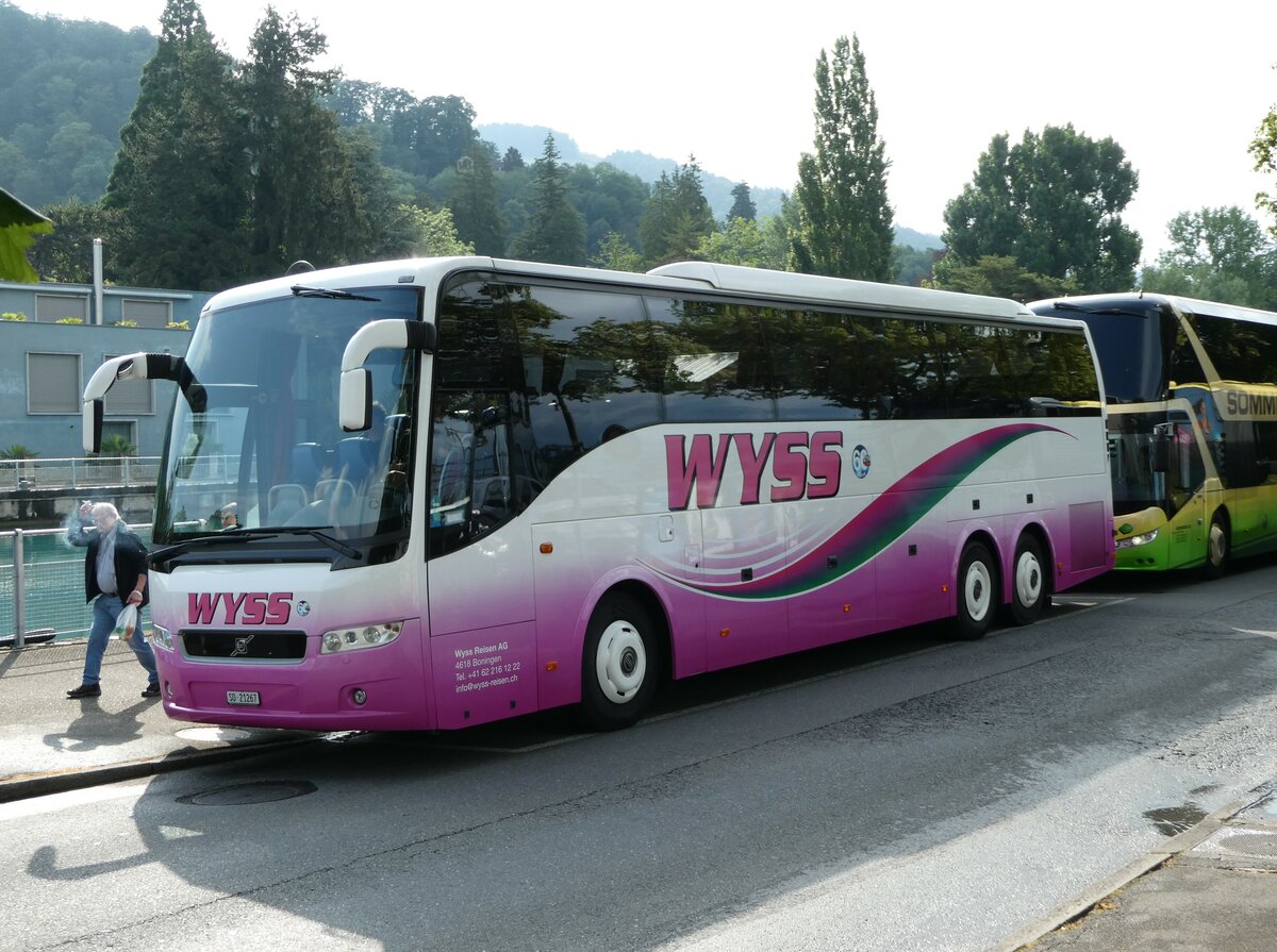 (251'900) - Wyss, Boningen - SO 21'267 - Volvo (ex Nr. 42) am 23. Juni 2023 bei der Schifflndte Thun
