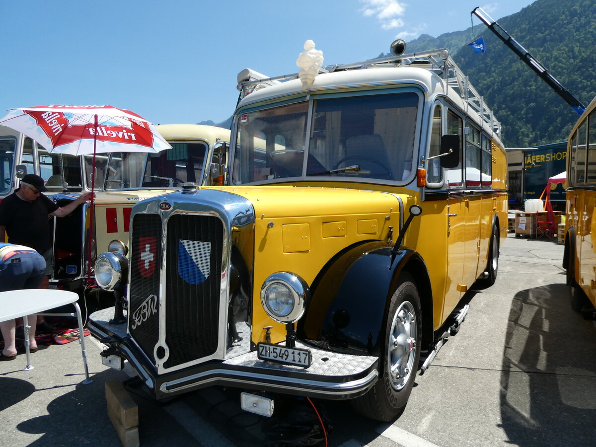 (251'983) - Frei, Fehraltdorf - ZH 549'117 - FBW/R&J (ex Bucheli, Kriens Nr. 15) am 24. Juni 2023 in Interlaken, Flugplatz