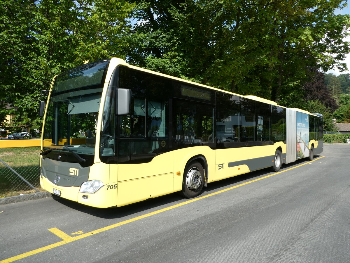 (252'129) - STI Thun - Nr. 705/BE 754'705 - Mercedes am 26. Juni 2023 bei der Schifflndte Thun