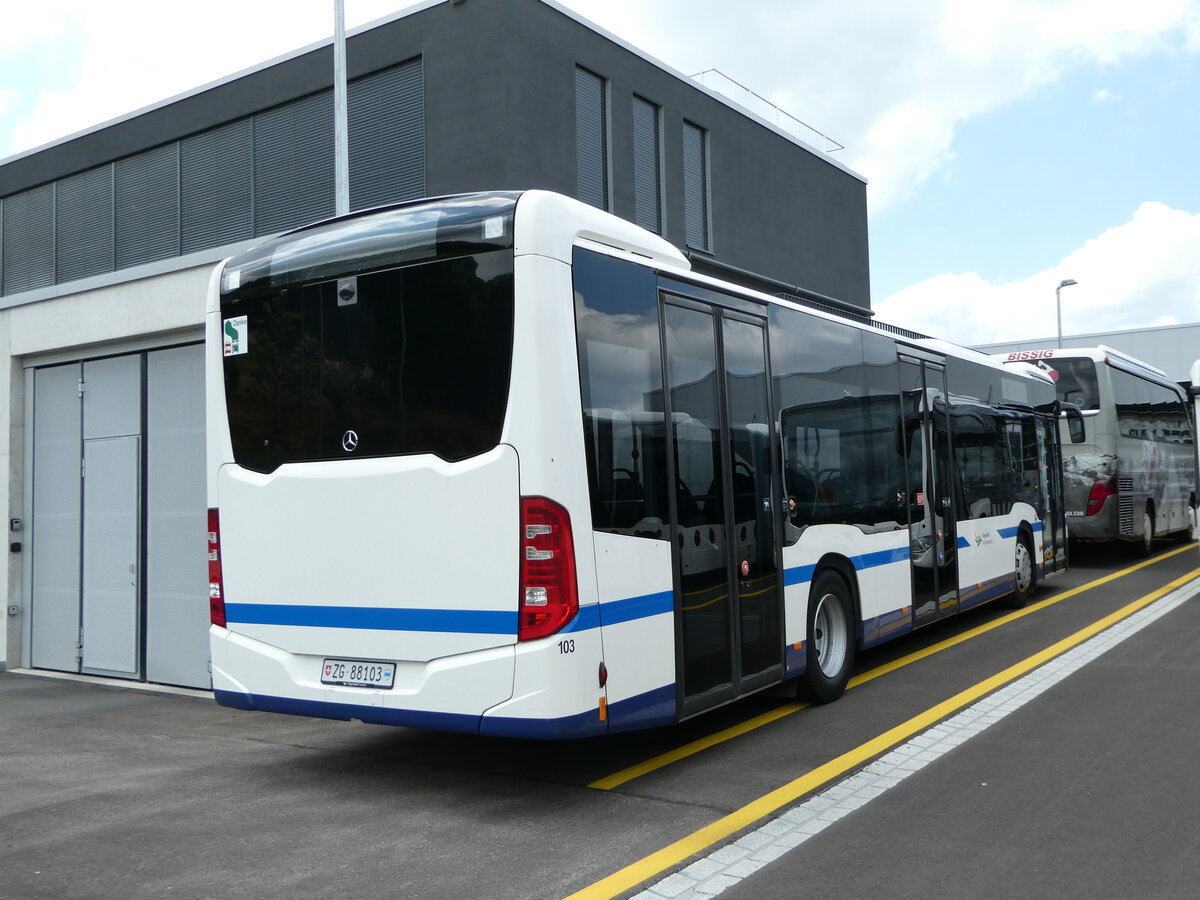 (252'269) - ZVB Zug - Nr. 103/ZG 88'103 - Mercedes am 2. Juli 2023 in Winterthur, EvoBus