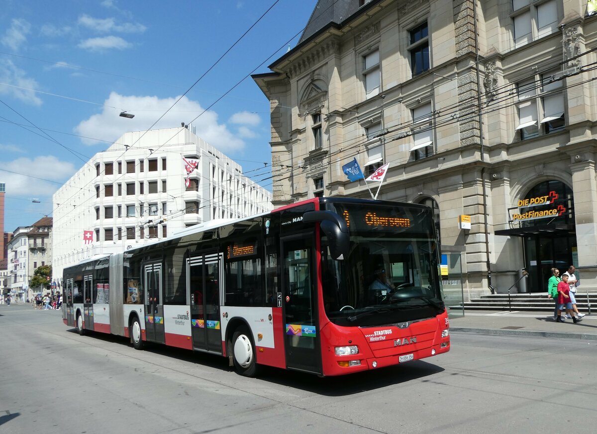 (252'317) - SW Winterthur - Nr. 356/ZH 886'356 - MAN am 2. Juli 2023 beim Hauptbahnhof Winterthur