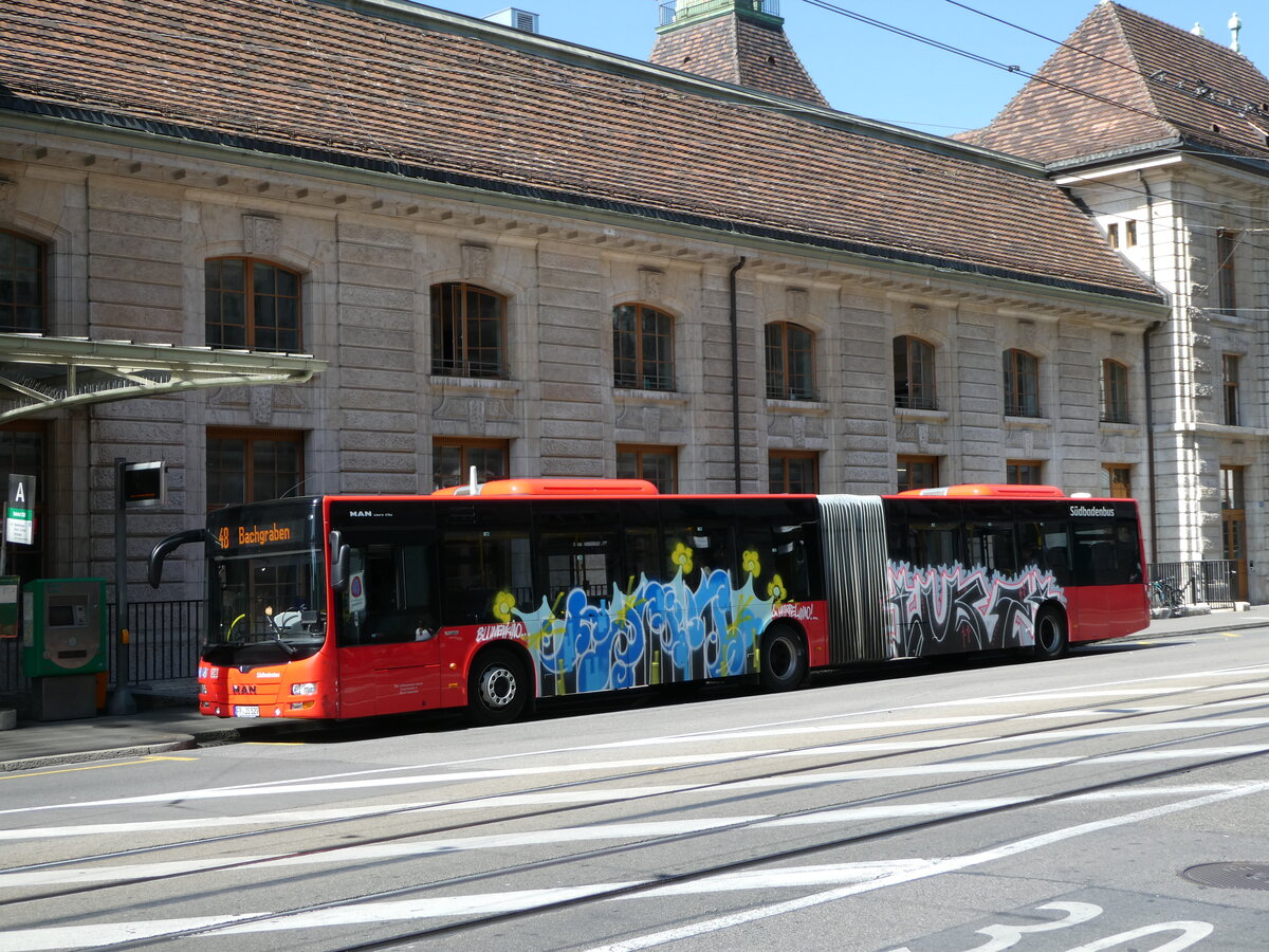 (252'401) - SBG Freiburg - FR-JS 529 - MAN am 7. Juli 2023 beim Bahnhof Basel