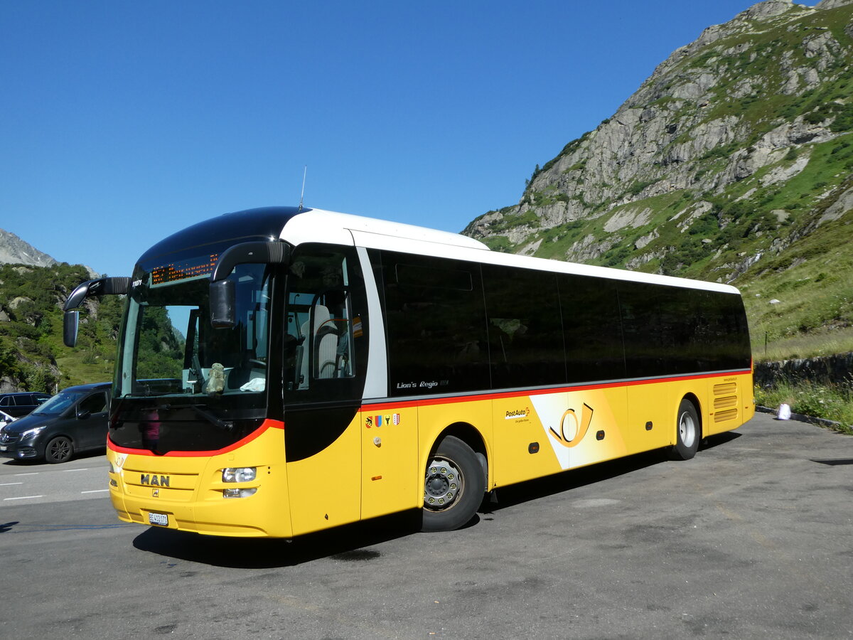 (252'537) - PostAuto Bern - Nr. 71/BE 412'071/PID 11'071 - MAN (ex PostAuto Zentralschweiz Nr. 20; ex Dillier, Sarnen Nr. 20) am 9. Juli 2023 in Susten, Steingletscher