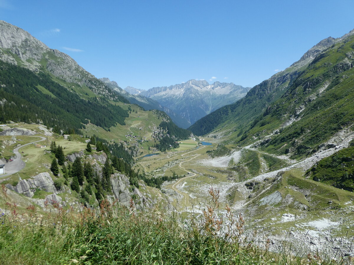 (252'556) - Ausblick vom Staudamm am 9. Juli 2023 auf der G�scheneralp