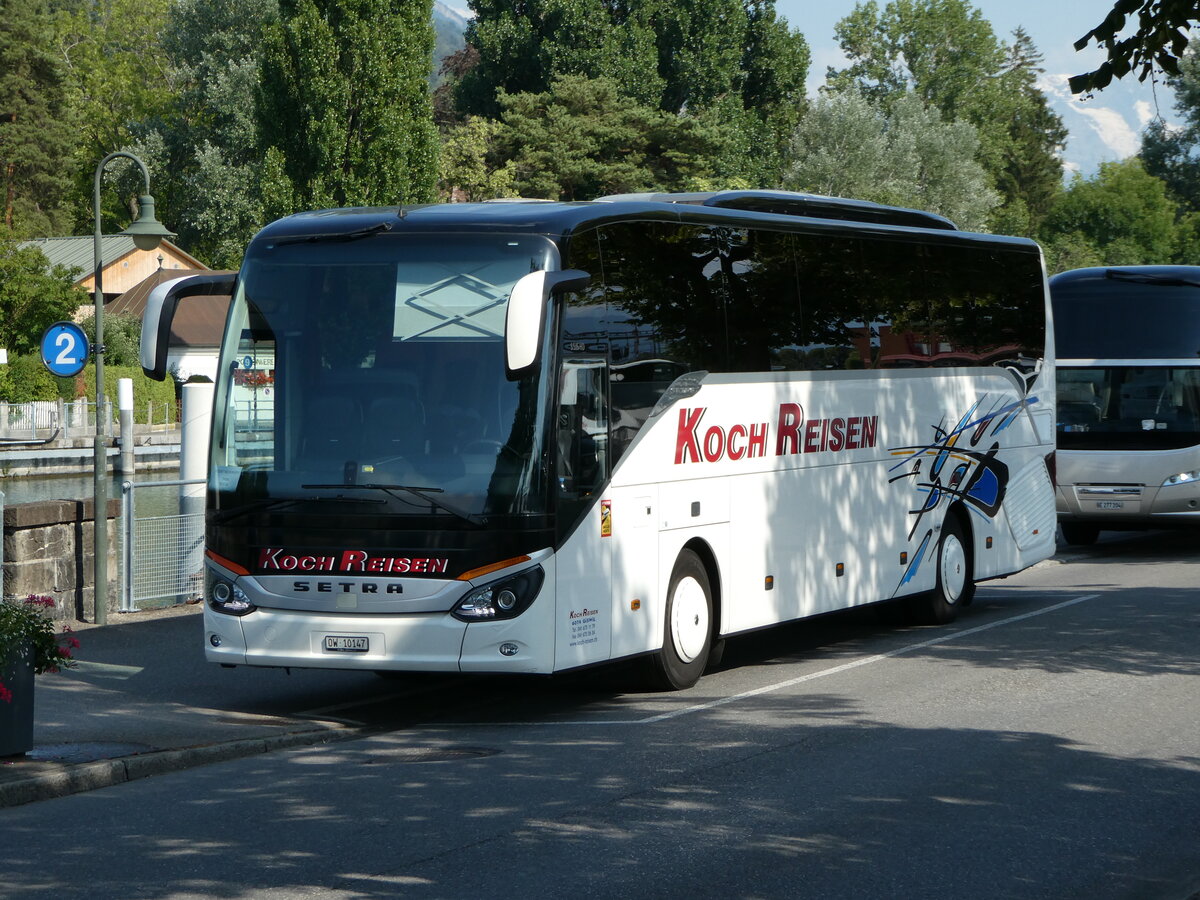 (252'641) - Koch, Giswil - OW 10'147 - Setra am 11. Juli 2023 bei der Schifflndte Thun