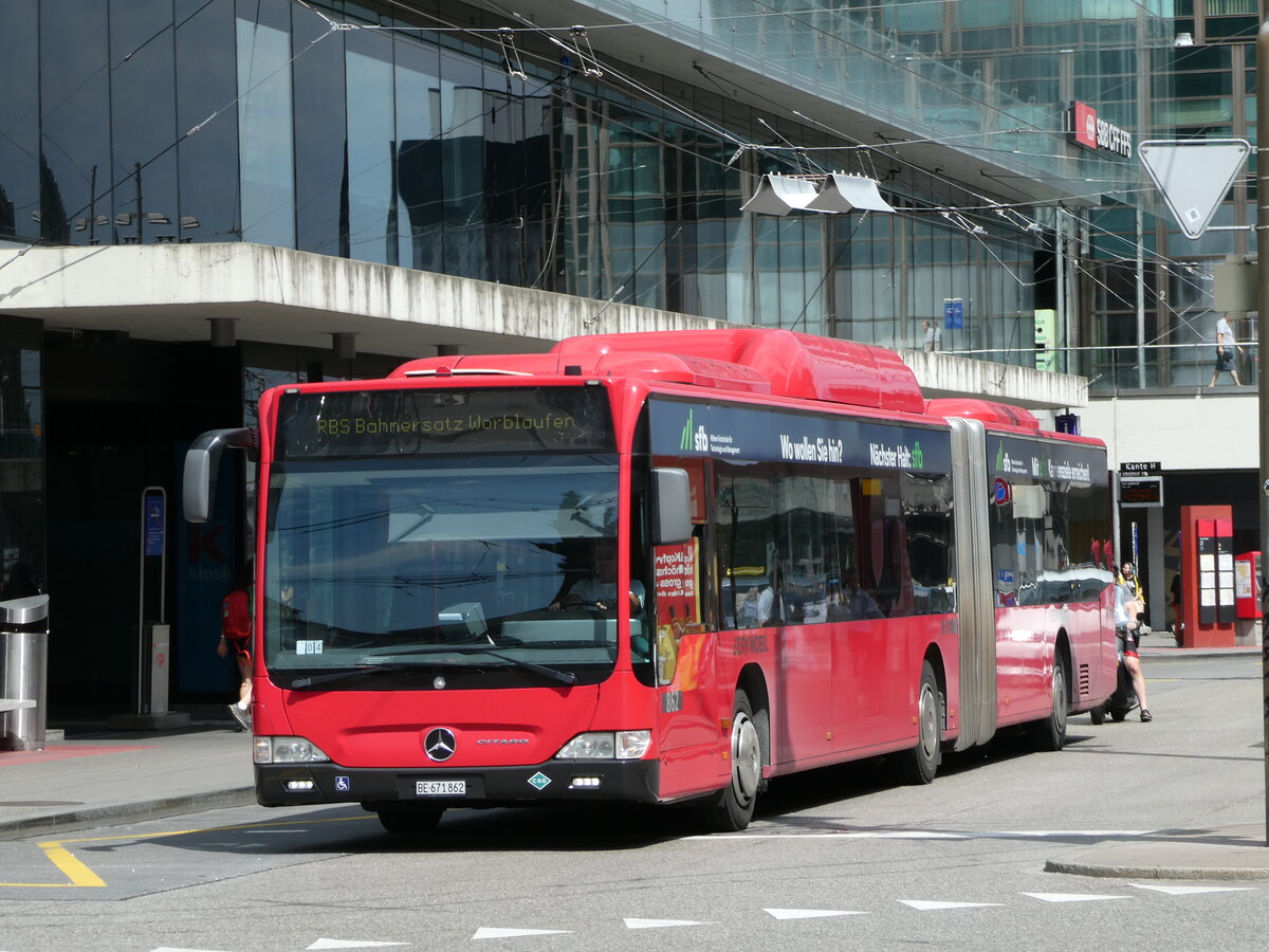 (252'793) - Bernmobil, Bern - Nr. 862/BE 671'862 - Mercedes am 19. Juli 2023 beim Bahnhof Bern