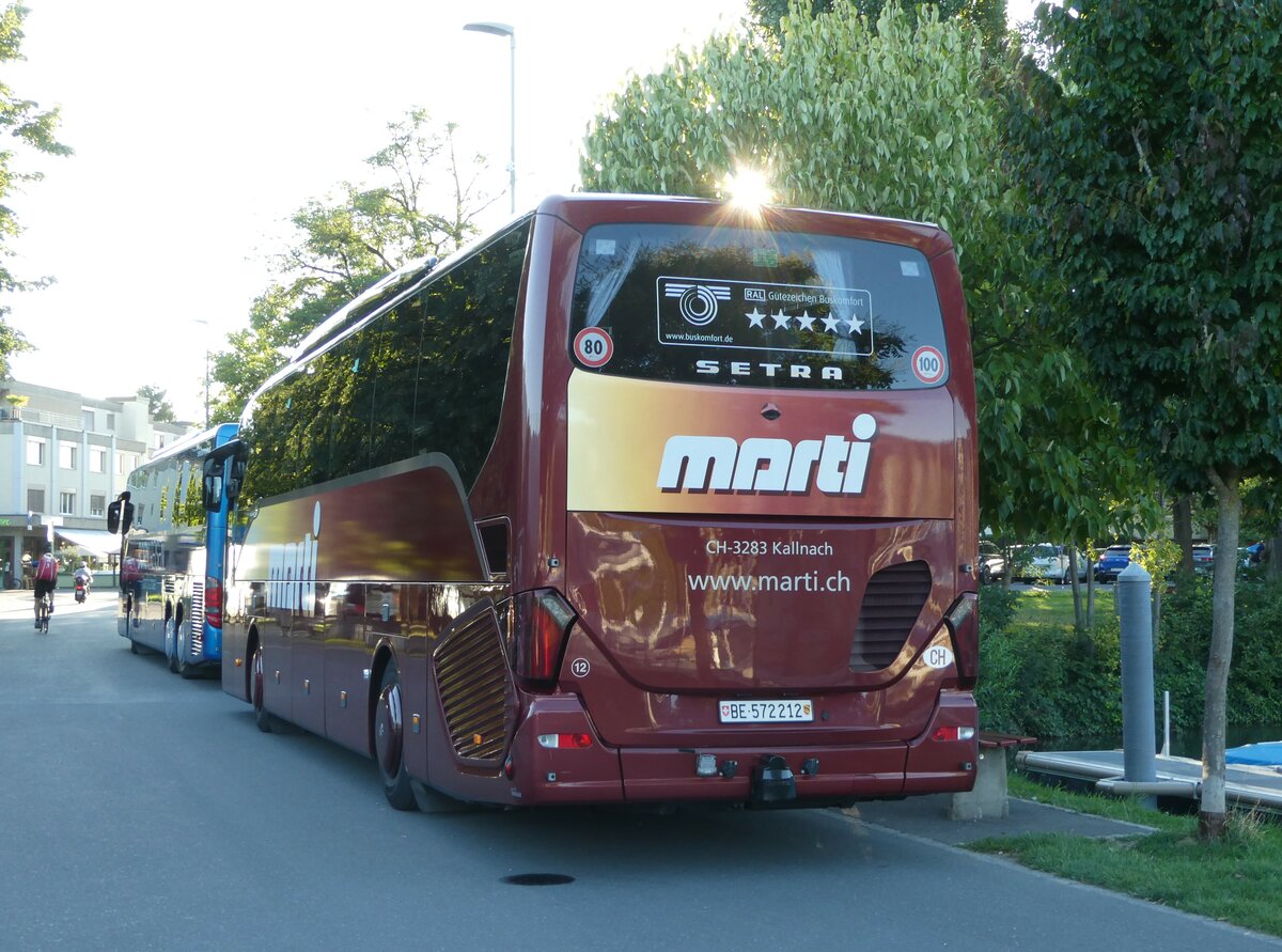 (253'101) - Marti, Kallnach - Nr. 12/BE 572'212 - Setra am 27. Juli 2023 in Thun, Strandbad