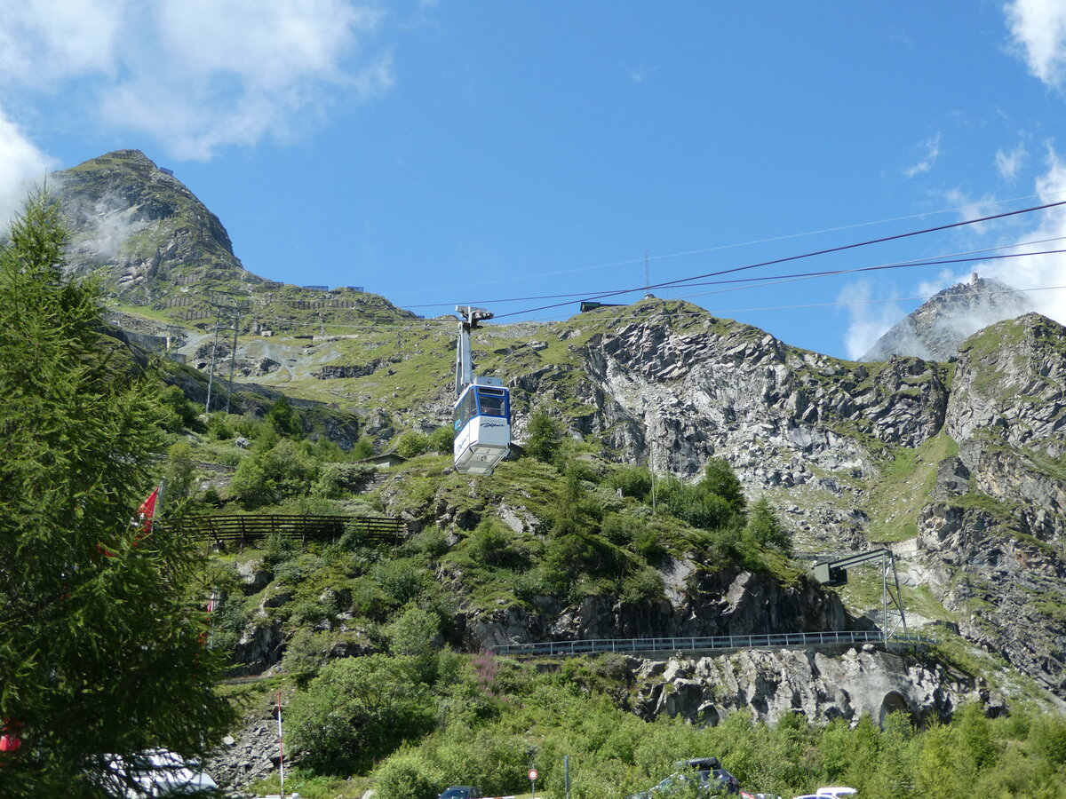 (253'195) - Luftseilbahn Grande Dixence - Nr. 1 - am 30. Juli 2023 in Dixence
