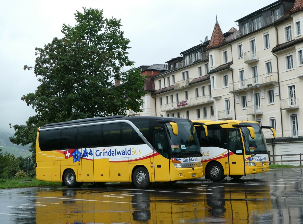 (253'389) - Grindelwaldbus, Grindelwald - Nr. 29/BE 47'910 - Setra am 5. August 2023 beim Bahnhof Grindelwald